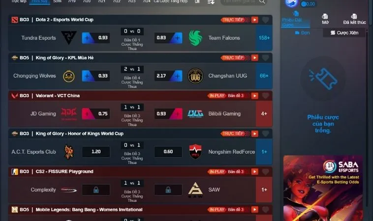 Hướng Dẫn Cá Cược Thể Thao Điện Tử Goal123 Thắng Lớn Dễ Dàng 2 Giao diện Thể Thao Điện Tử Goal123