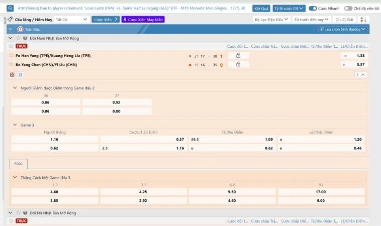 Bí Kíp Cá Cược Cầu Lông Goal123 Thắng Lớn Với Tỷ Lệ Kèo Đỉnh Cao 2 Bảng kèo cá cược Cầu Lông Goal123