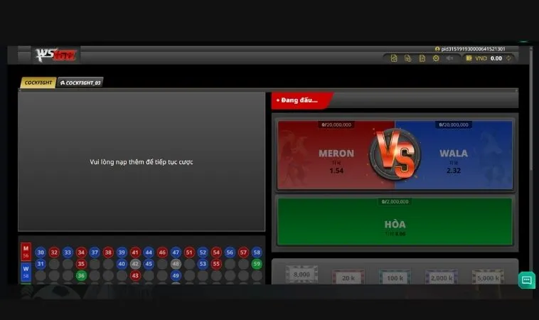 Thống Lĩnh Đá Gà WS168 Tại Goal123 Với Chiến Thuật Thắng Đỉnh Cao 2 Các cửa cược trong đá gà WS168 tại Goal123