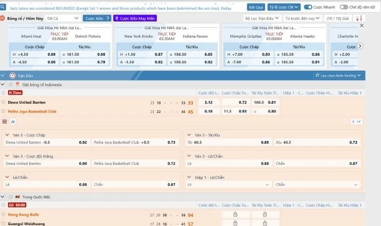 Sân Chơi Cá Cược Bóng Rổ Goal123 Đỉnh Cao Giải Trí Thể Thao Kịch Tính Nhất 2 Giao diện đặt kèo cá cược bóng rổ Goal123