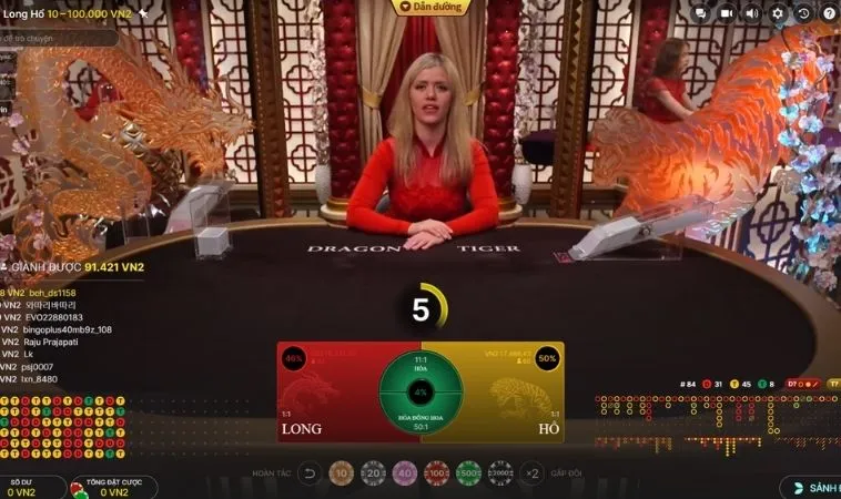 Dragon Tiger Goal123 Kịch Tính Tột Đỉnh Cơ Hội Thắng Lớn Đợi Chờ 2 Giao diện chơi Dragon Tiger Goal123