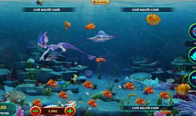 Hướng Dẫn Cách Chơi Thợ Săn Cá Tại Goal123 Để Thắng Lớn Nhanh Chóng 2 Giao diện chơi Thợ Săn Cá Tại Goal123